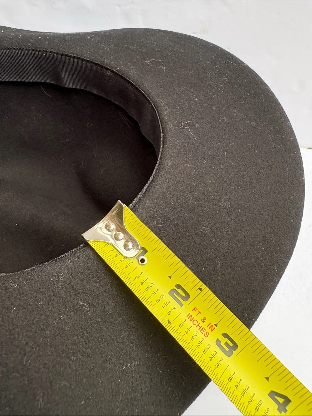 Jack Murphy Black Wide-Brim Wool Fedora Hat - Classic Women's Accessory Size XS